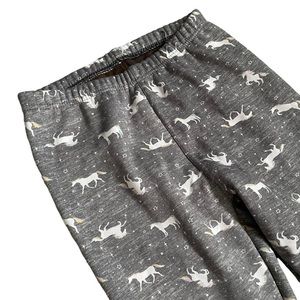 Just Cozy Faux Fur-Lined Unicorn Leggings Size Medium